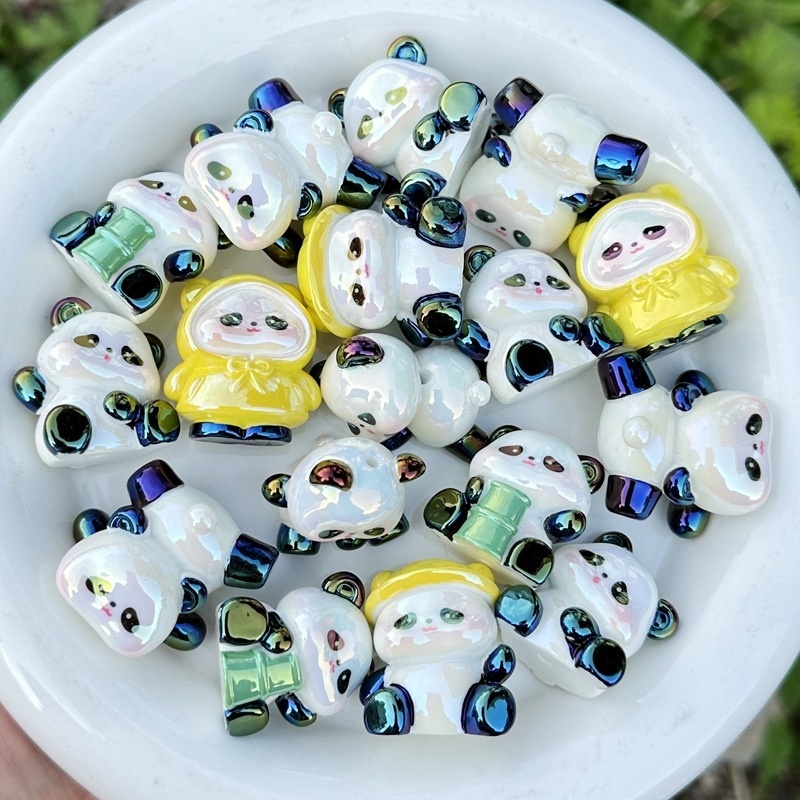 Lovely Cartoon Red Panda Design Loose Beads for Handmade Phone Chains & Decor Charms