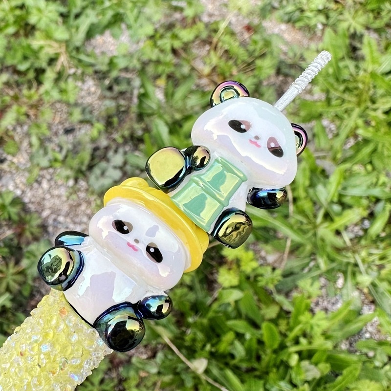 Lovely Cartoon Red Panda Design Loose Beads for Handmade Phone Chains & Decor Charms