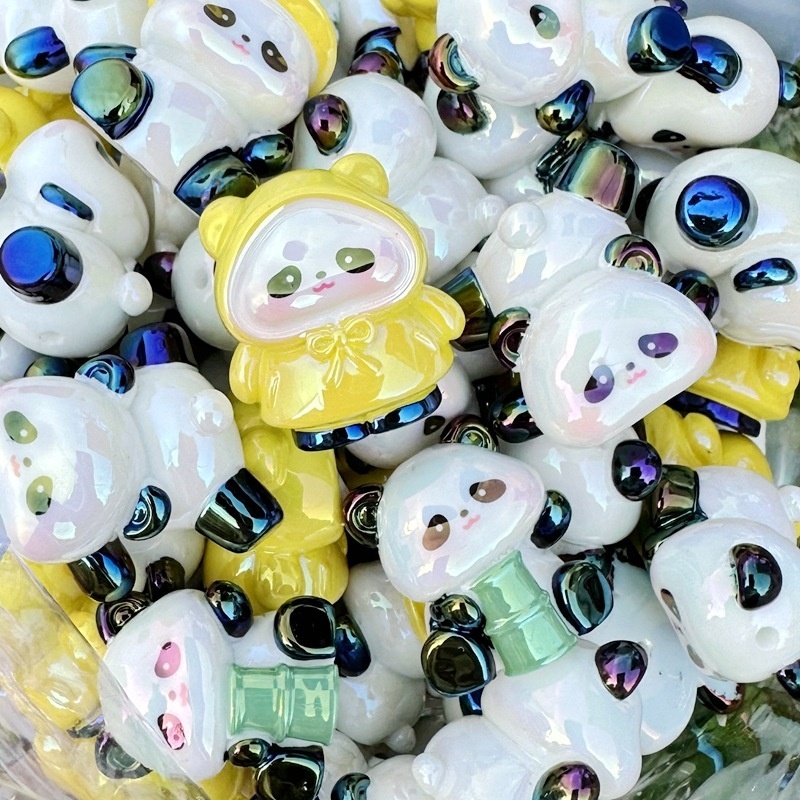 Lovely Cartoon Red Panda Design Loose Beads for Handmade Phone Chains & Decor Charms