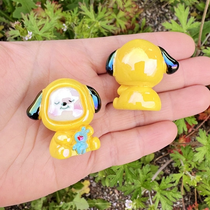 Transparent Color Luminous Pokemon Resin Beads, 3D Stereoscopic Through Hole Crafts for Bead Pens & Car Hangers