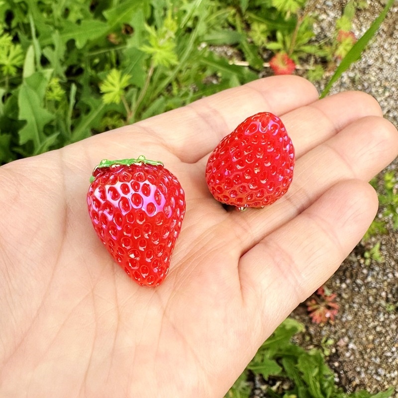 Cute Fruit Strawberry Loose Beads, Versatile Decor for Keychains, Phone Chains & Bead Pens