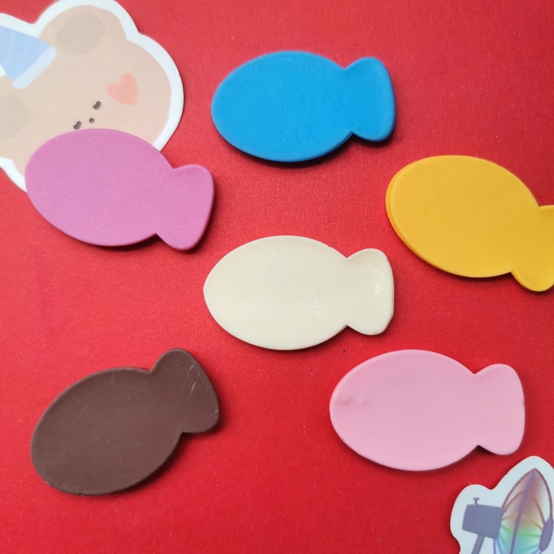 Shiny Simulation Goldfish Cat Biscuit Resin Cabochons For DIY Cream Glue Phone Case Hair Clip Decoration
