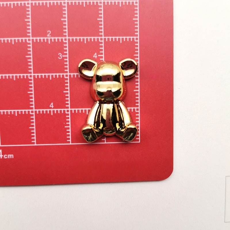 Lovely Letter Plate Bow Bear Star Embellishments, Tweed Design for DIY Phone Case Stickers