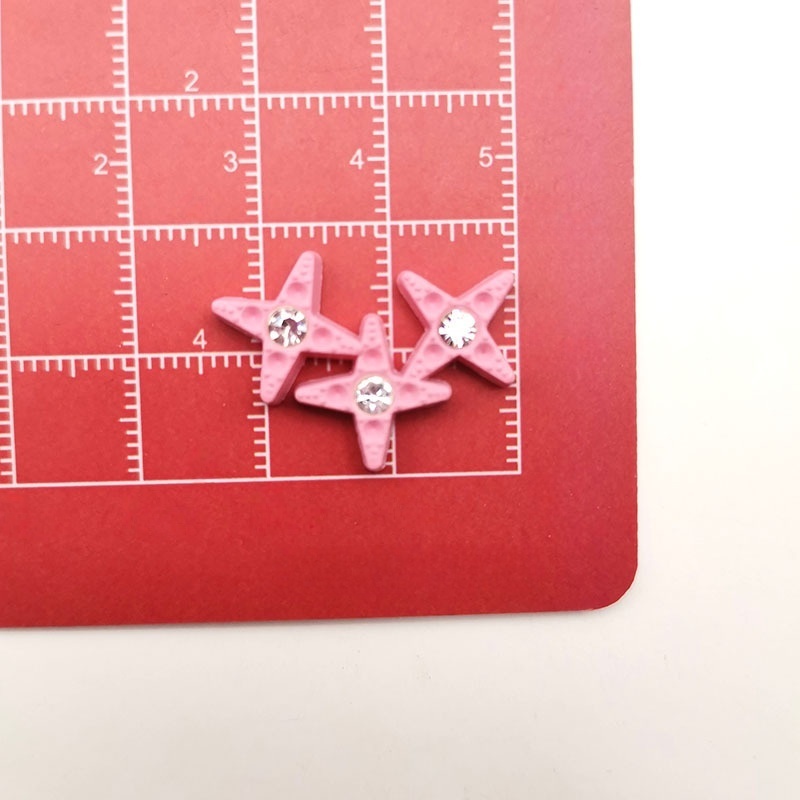 Korean Fashion Colorful Tweed Bow Star Heart Resin Patches DIY Hair Accessories Phone Case Decor