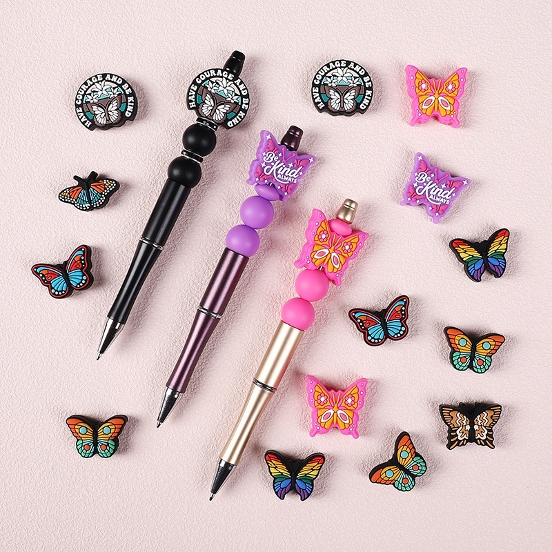 Cute Butterfly Silicone Beads | DIY Accessories for Beaded Pens & Bracelets