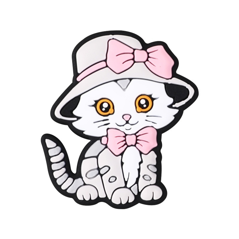 Hot Selling Cartoon Cat Silicone Beads | Cute DIY Accessories for Beaded Pens
