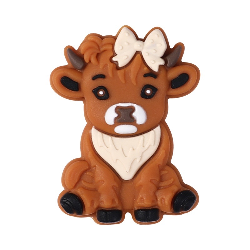 Factory Direct High-Low Cow Silicone Beads | DIY Bracelet & Beaded Pen Accessories