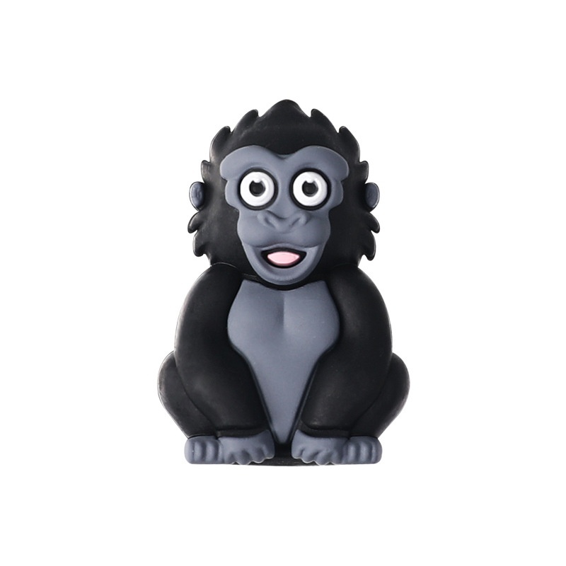 3D Cow & Lion Silicone Beads | Cute Cartoon Animal DIY Beads for Bracelets, Keychains & Beaded Pens