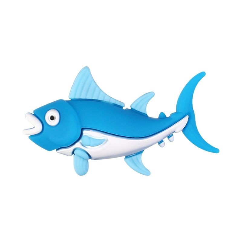 Cartoon Marine Fish Silicone Beads | DIY Accessories for Bracelets, Keychains & Beaded Pens