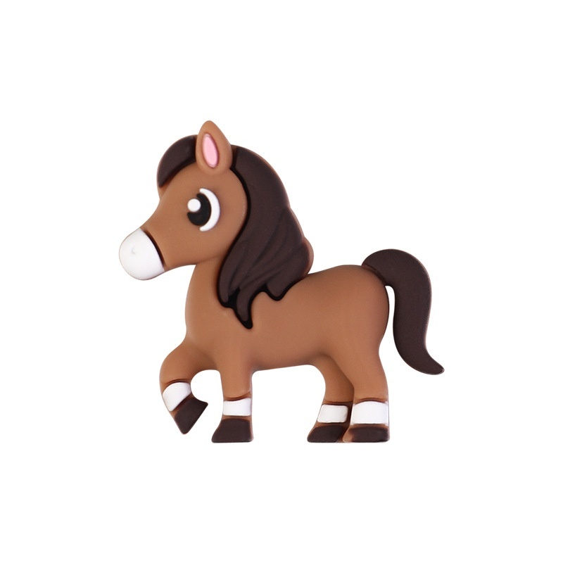 Adorable 3D Pony Silicone Beads | Versatile Craft Beads for Beaded Pens & Bracelets