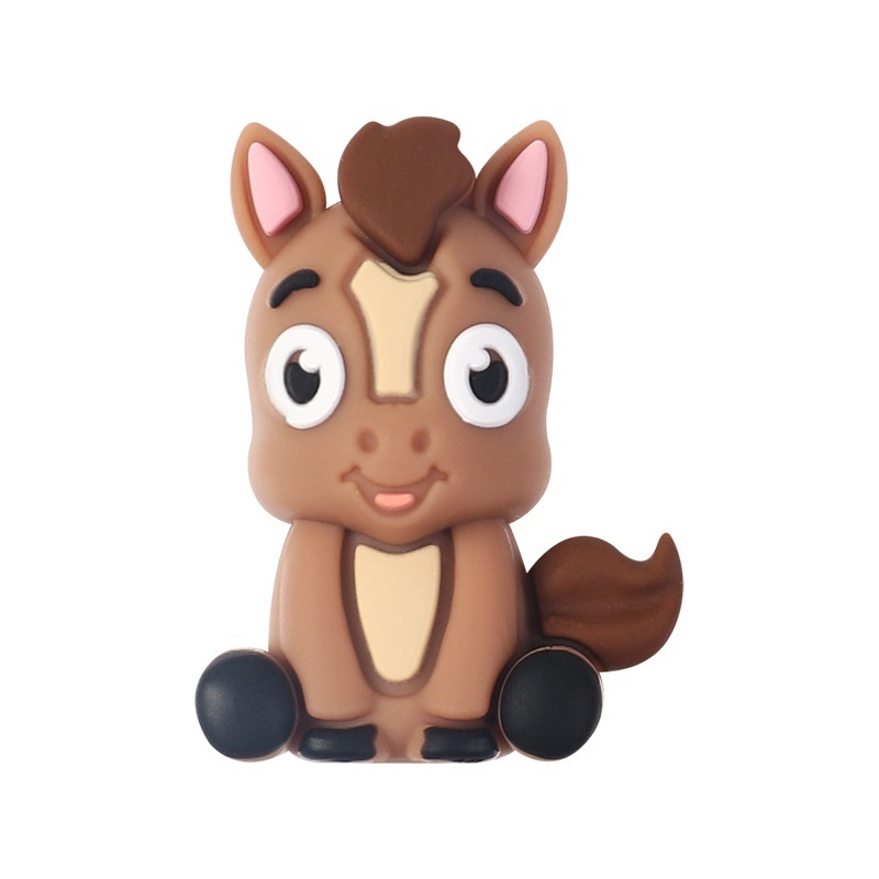 Adorable 3D Pony Silicone Beads | Versatile Craft Beads for Beaded Pens & Bracelets