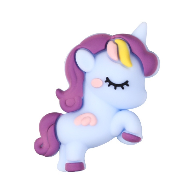 Adorable 3D Unicorn Silicone Beads ，Versatile Charms for Beaded Pens & DIY Crafts