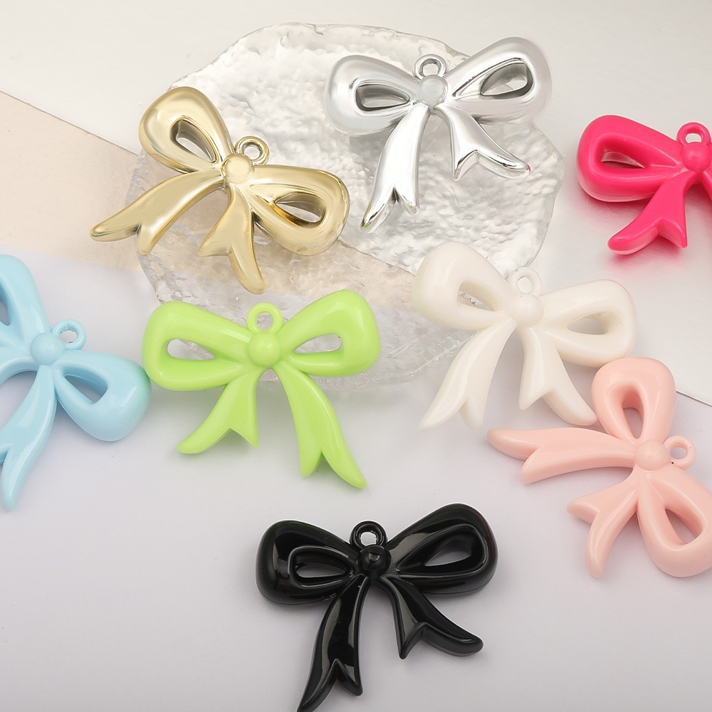 Hot Sale Colorful Bow Loose Beads for DIY Bracelet, Car Hanging, Keychain & Bead Pen