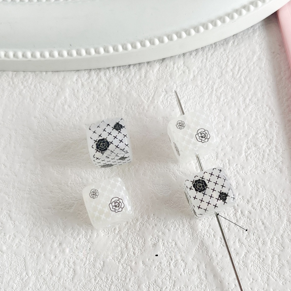 Chanel Style Enamel Rose Handbag & Star Loose Beads for Phone Chain, Keychain & Bead Pen