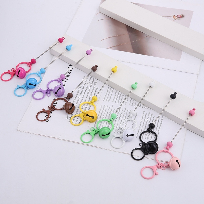 Bulk DIY Candy Series Bell Keychain Kits – Cross-Border Hot Seller, Educational Beading Crafts for DIY Jewelry Businesses