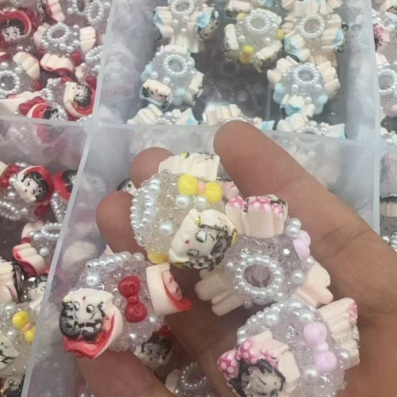Kawaii Cartoon Rhinestone Beads