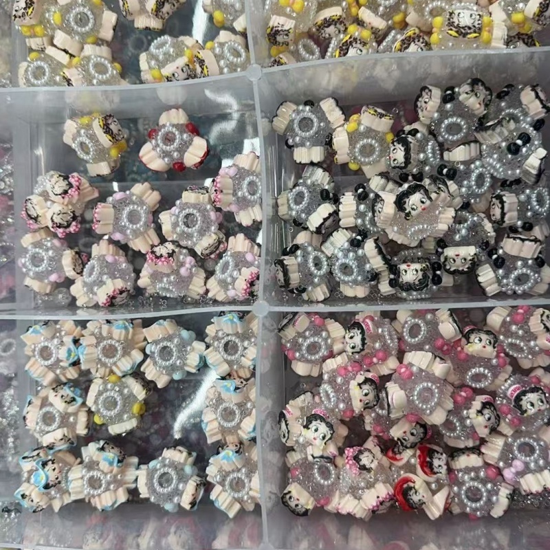 Kawaii Cartoon Rhinestone Beads
