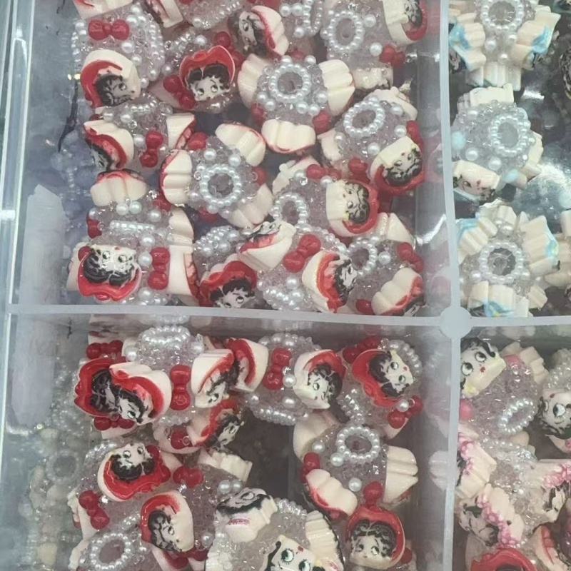 Kawaii Cartoon Rhinestone Beads