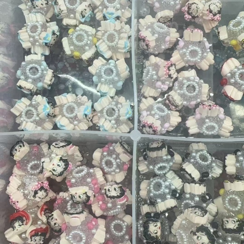 Kawaii Cartoon Rhinestone Beads