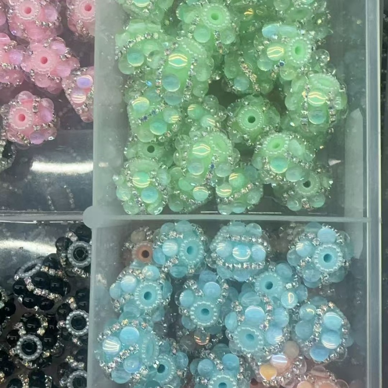Opalescent Flower Beads for DIY
