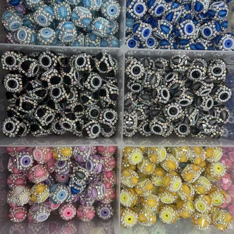Elegant Pearl Rhinestone Spacer Beads