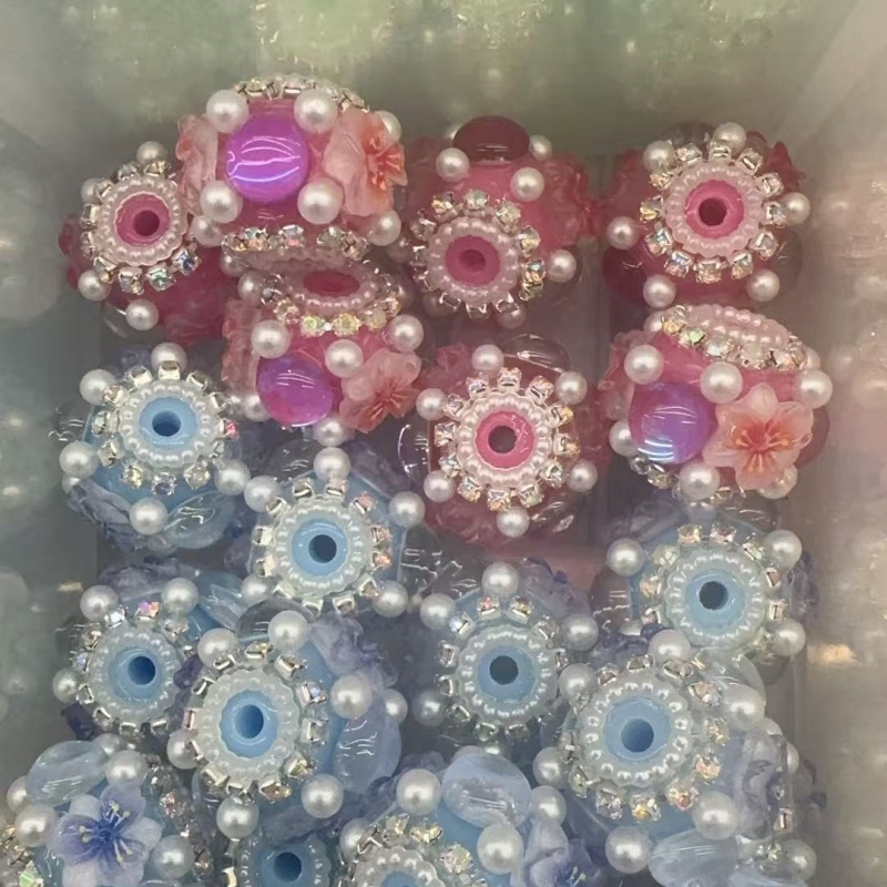 Ethereal Floral Rhinestone Spacer Beads