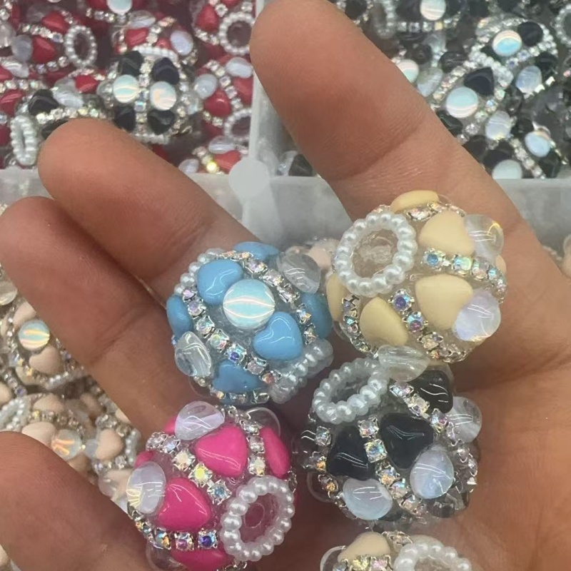 Dreamy Heart Cat Eye Beads for DIY