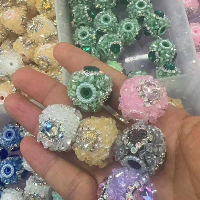 Sparkling Heart Crystal Beads for DIY