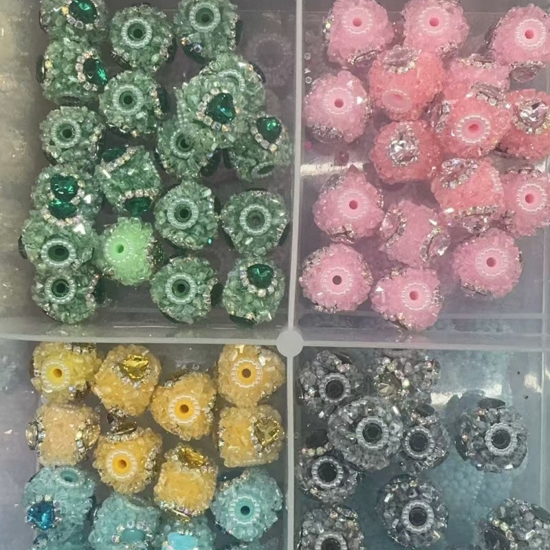 Sparkling Heart Crystal Beads for DIY
