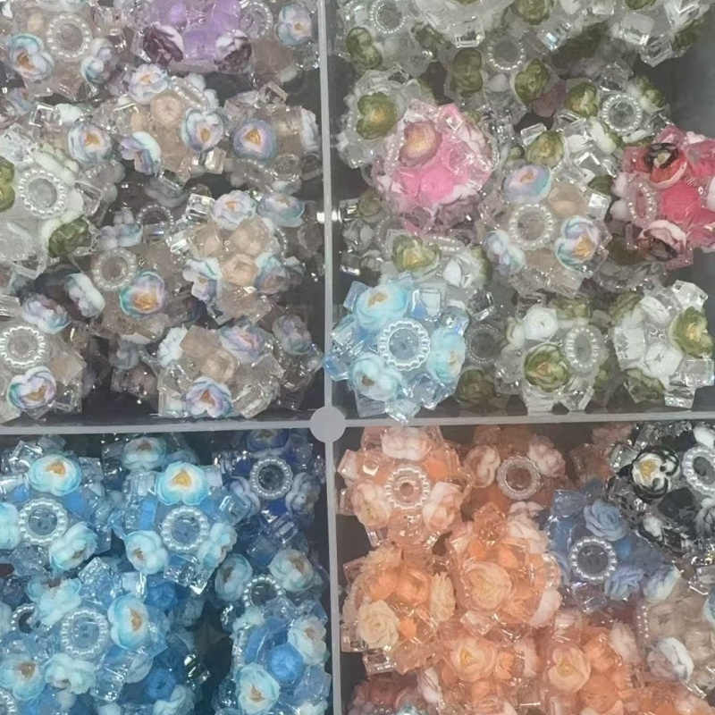 Dreamy Clear Crystal Rose Beads