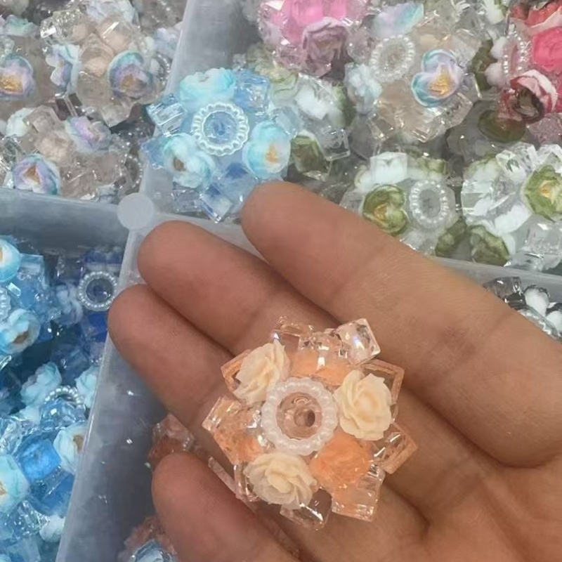 Dreamy Clear Crystal Rose Beads