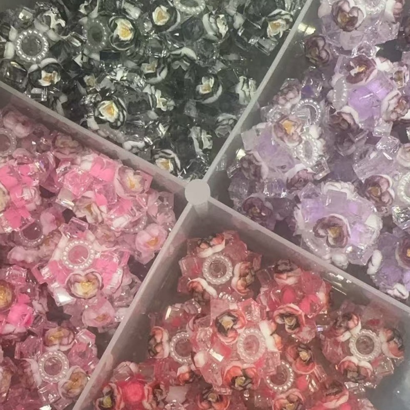 Dreamy Clear Crystal Rose Beads