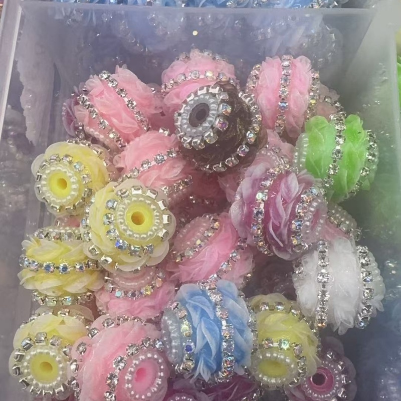 Pastel Floral Rhinestone Beads for Your Next Craft