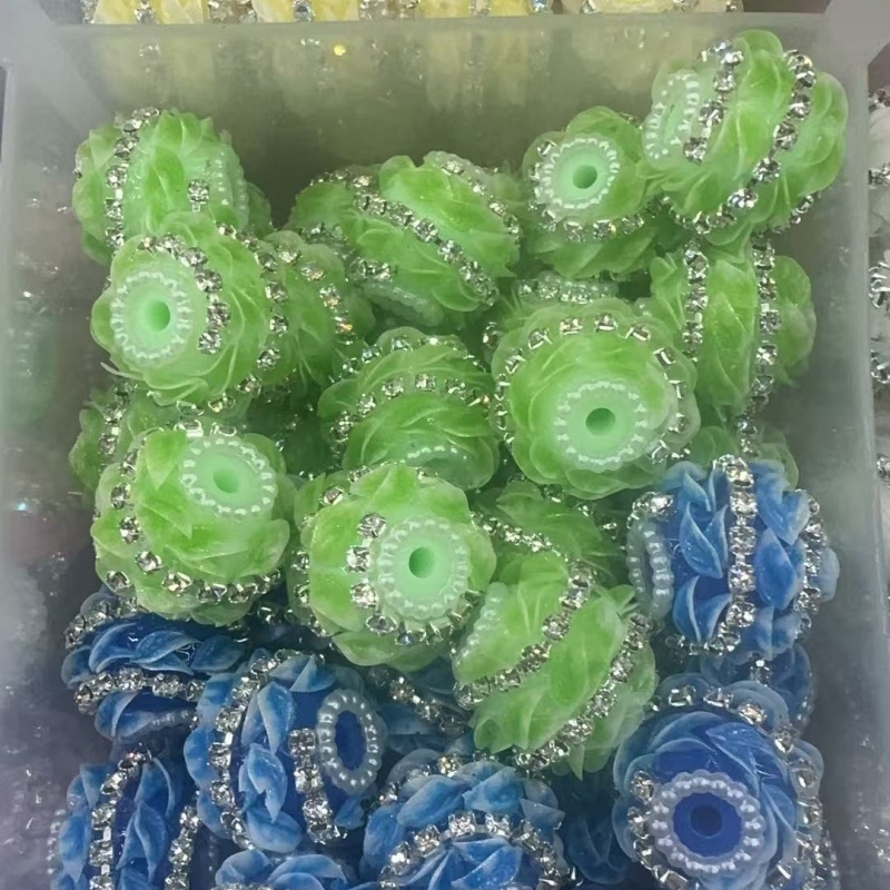 Pastel Floral Rhinestone Beads for Your Next Craft