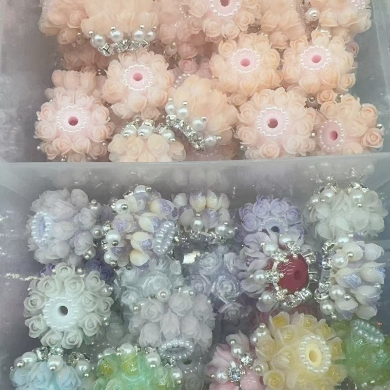 Ethereal Misty Rose Beads