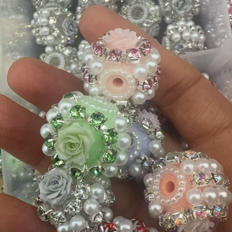 Elegant Rose Flower Beads for DIY