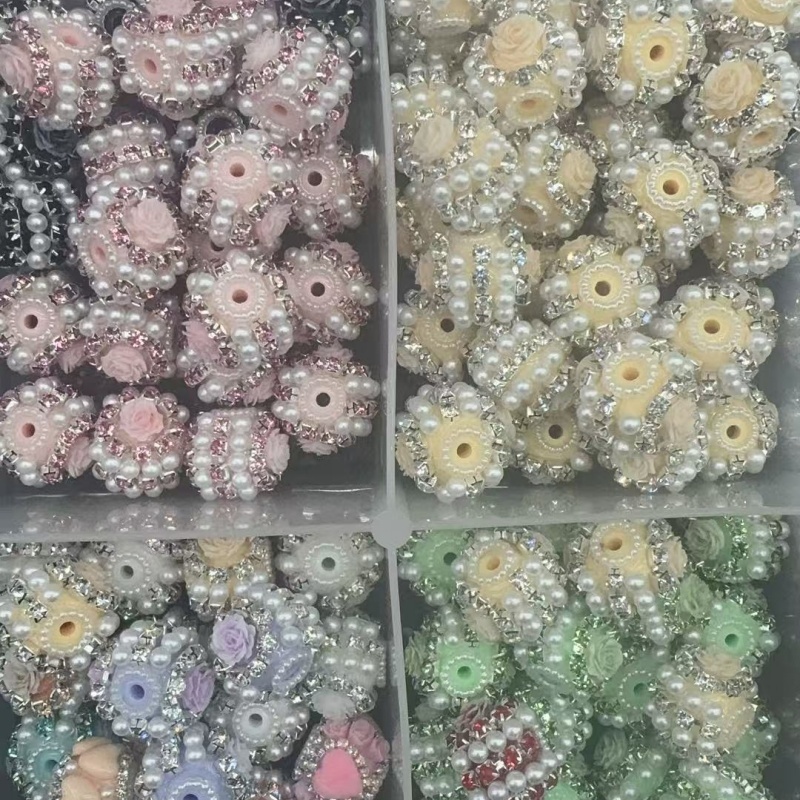 Elegant Rose Flower Beads for DIY