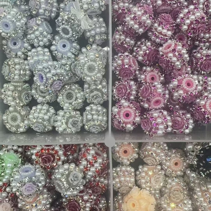 Elegant Rose Flower Beads for DIY