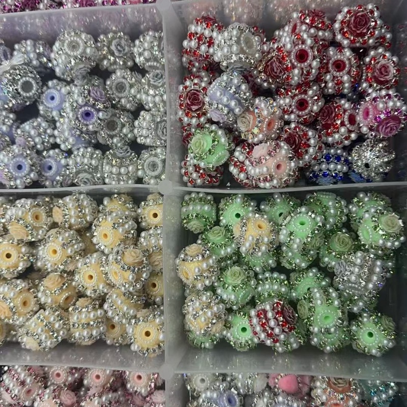 Elegant Rose Flower Beads for DIY