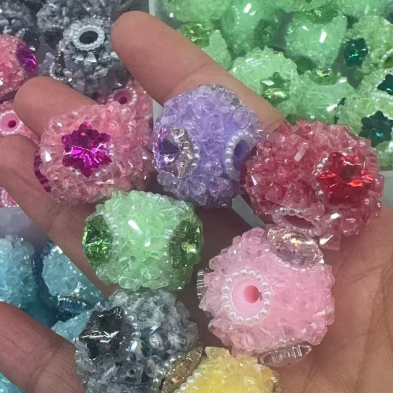 Icy Crystal Burst Beads