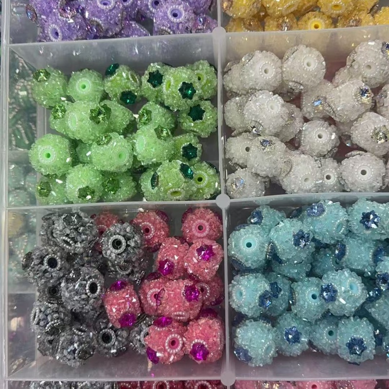 Icy Crystal Burst Beads