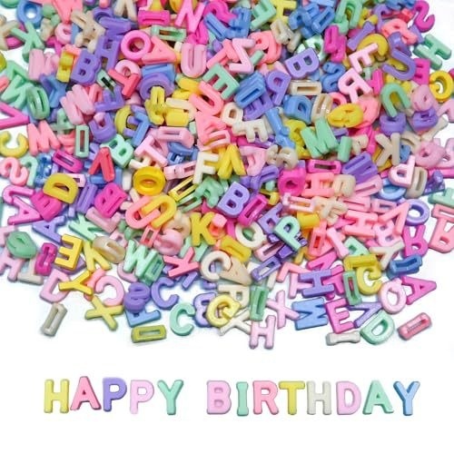 Macaron Dopamine Color Acrylic Alphabet Beads DIY Jewelry Making Pendant Loose Beads