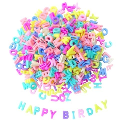 Macaron Dopamine Color Acrylic Alphabet Beads DIY Jewelry Making Pendant Loose Beads