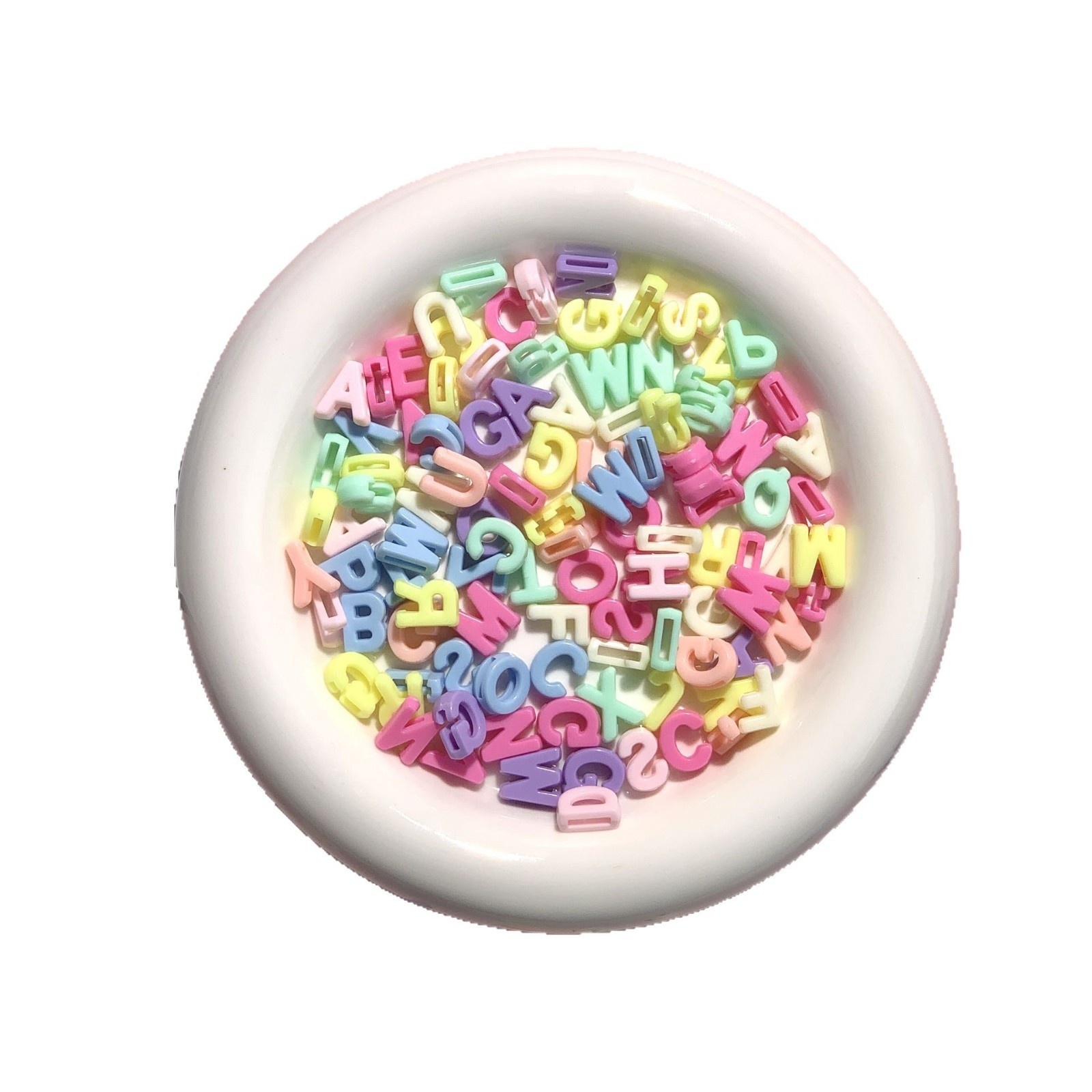 26Pcs Mixed 3D Acrylic Alphabet Charms DIY Phone Chain Necklace Earring Jewelry Making Accessories