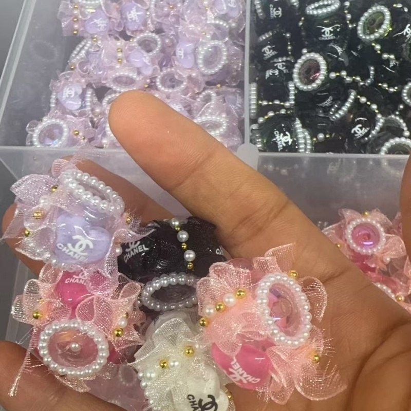 Elegant Rhinestone-Encrusted Resin Beads | Glamourous Beads for Custom Pens & Accessories