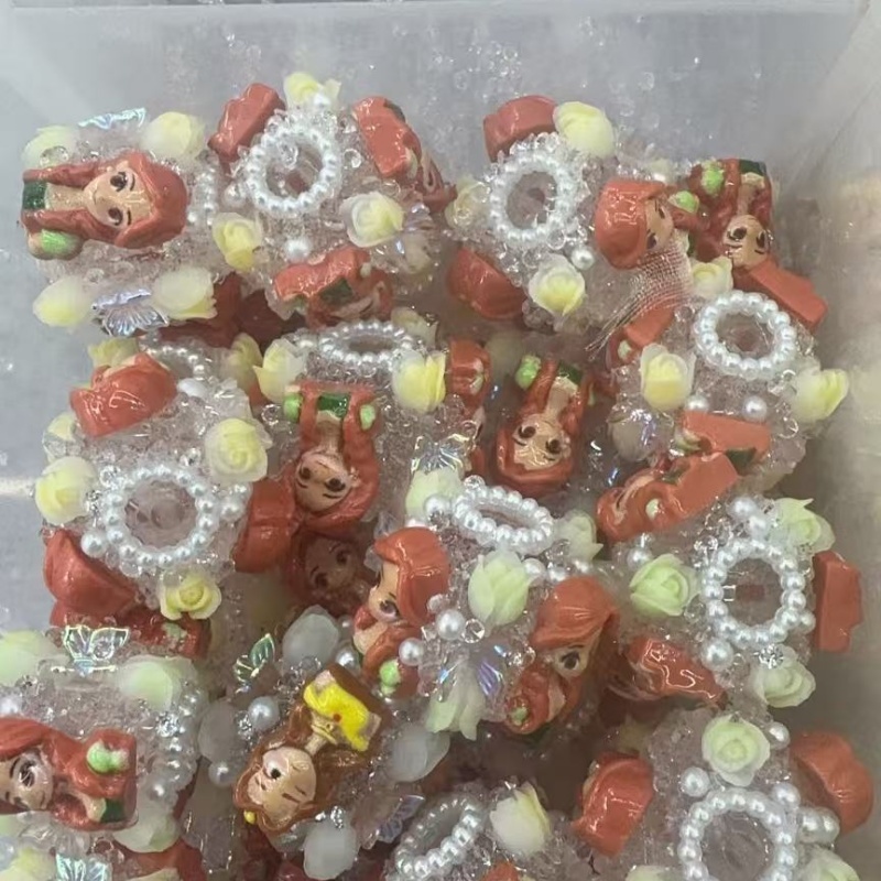 Princess Themed Resin Beads with Pearls & Sparkles | DIY Jewelry & Pen Making Supplies