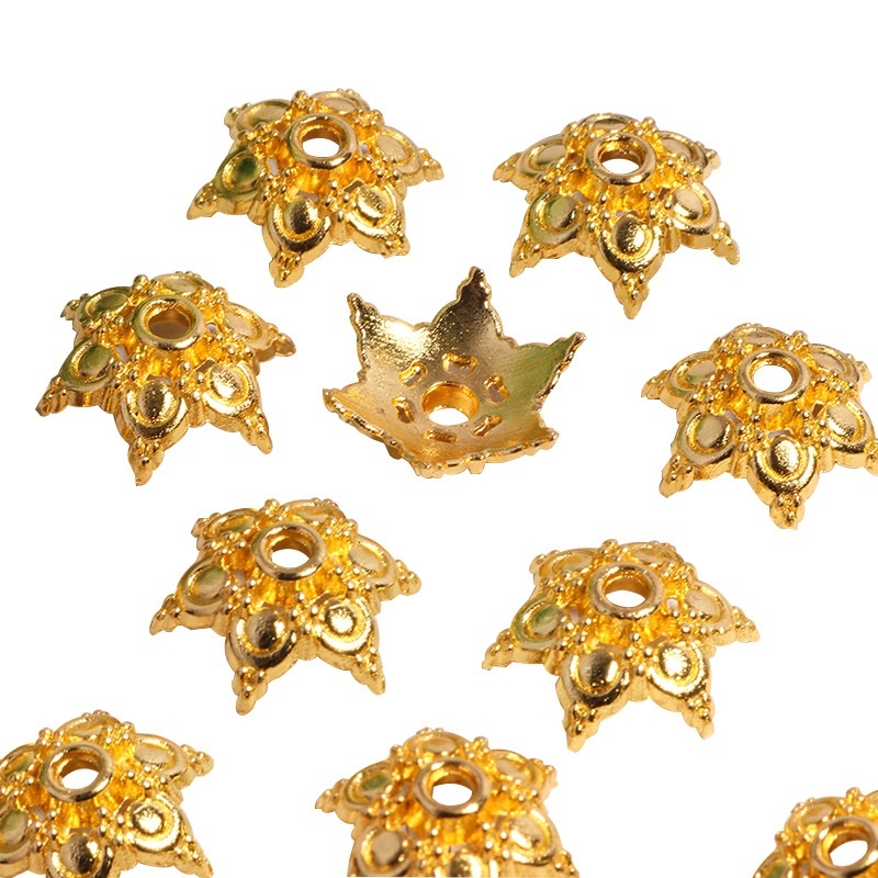Hexagram Bead Caps for DIY Jewelry Making, Star-shaped Spacers for Phone Chain Keychain Bracelet Crafts