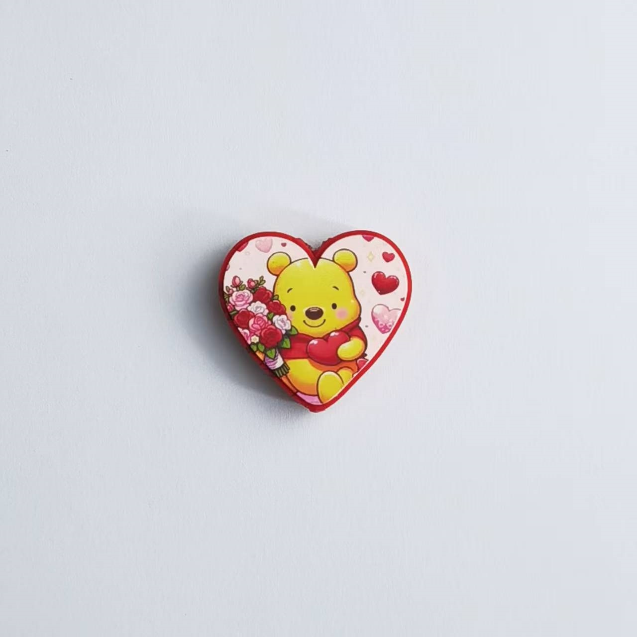 Printed 3D Heart Shaped Silicone Beads DIY Beading Pen Jewelry Making Accessories