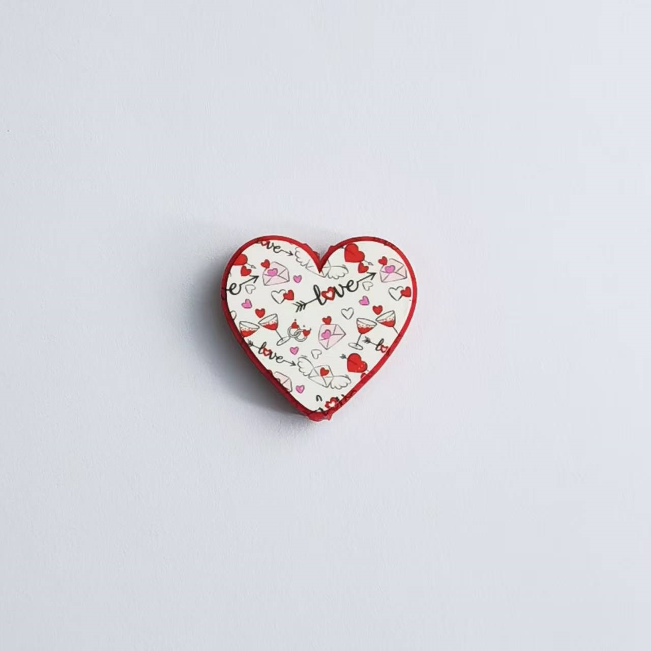 Printed 3D Heart Shaped Silicone Beads DIY Beading Pen Jewelry Making Accessories
