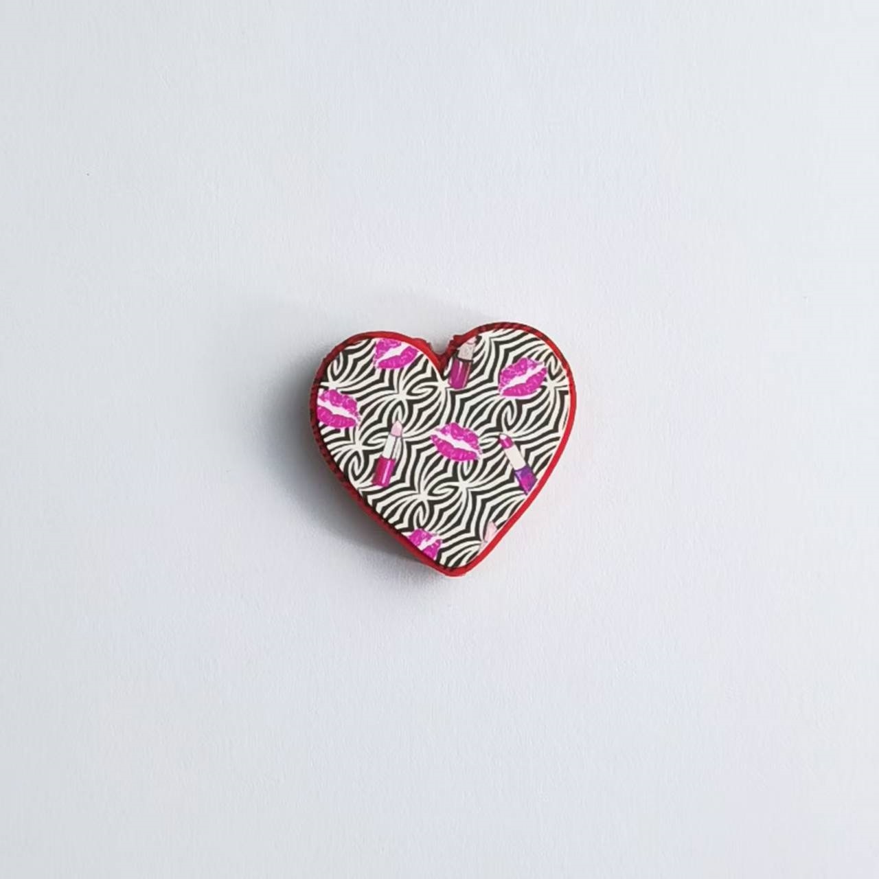 Printed 3D Heart Shaped Silicone Beads DIY Beading Pen Jewelry Making Accessories